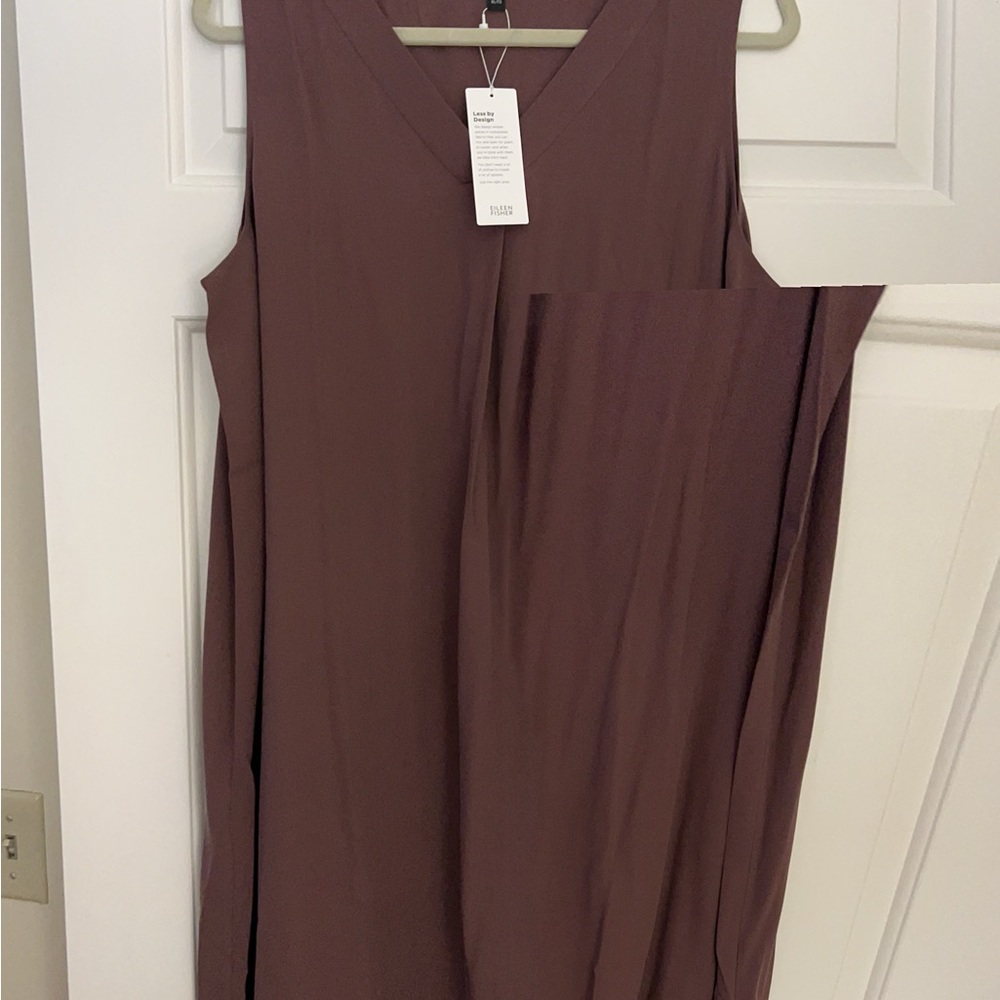 Eileen fisher v neck dress - Picture 2 of 3